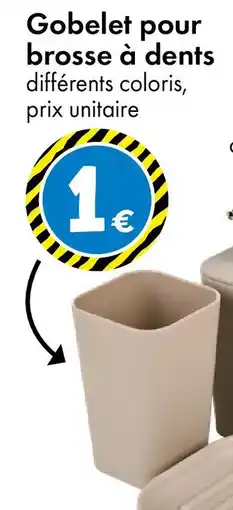 TEDi Gobelet pour brosse à dents offre