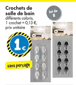 TEDi Crochets de salle de bain offre