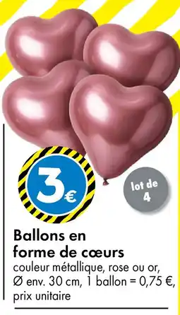 TEDi Ballons en forme de cœurs offre