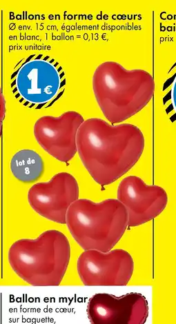 TEDi Ballons en forme de cœurs offre