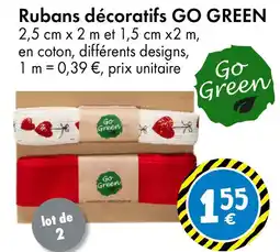TEDi GO GREEN Rubans décoratifs offre