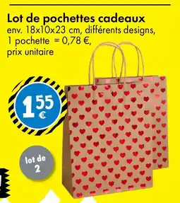 TEDi Lot de pochettes cadeaux offre