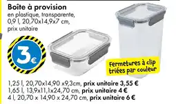 TEDi Boîte à provision offre