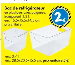 TEDi Bac de réfrigérateur offre