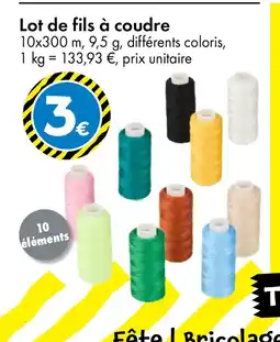 TEDi Lot de fils à coudre offre