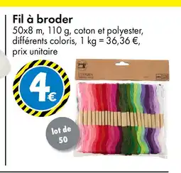 TEDi Fil à broder offre