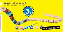 TEDi Serpent en bois à peindre offre