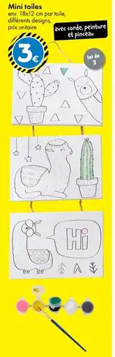 TEDi Mini toiles offre