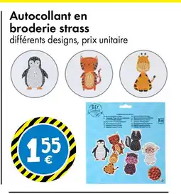 TEDi Autocollant en broderie strass offre