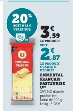 U Express EMMENTAL FRANCAIS offre