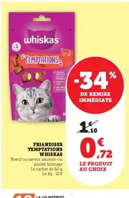 U Express WHISKAS Friandises temptations offre