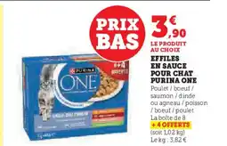 U Express PURINA ONE ffiles en sauce pour chat offre