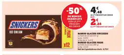 Super U SNICKERS Barres glacees offre