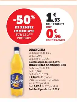 Super U ORANGINA offre