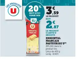 Super U U Emmental français pasteurise offre