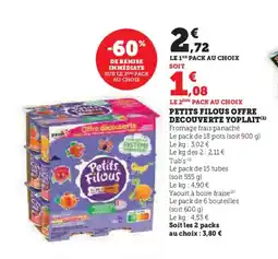 Super U PETITS FILOUS Offre decouverte yoplait offre