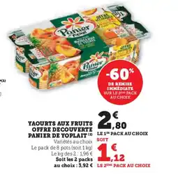 Super U PANIER DE YOPLAIT Yaourts aux fruits offre decouverte offre