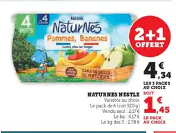 Super U NESTLE Naturnes offre