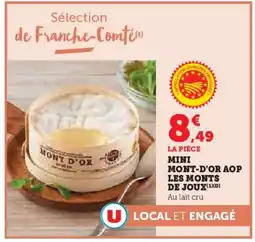 Super U Mini mont-d'or aop les monts de joux offre