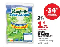 Super U BONDUELLE Coeur de laitue offre