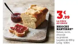 Super U Brioche nanterre offre