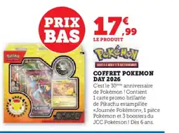 Super U POKEMON Coffret pokemon day 2026 offre