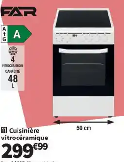 Conforama FAR Cuisinière vitrocéramique offre
