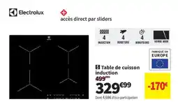 Conforama ELECTROLUX Table de cuisson offre