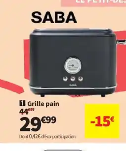 Conforama SABA Grille pain offre