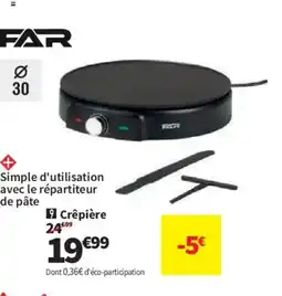 Conforama FAR Crêpière offre