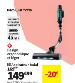 Conforama ROWENTA Aspirateur balai offre