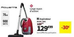 Conforama ROWENTA Aspirateur avec sac offre