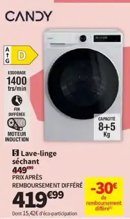Conforama CANDY Lave-linge séchant offre