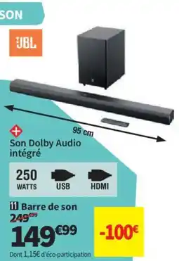 Conforama JBL Barre de son offre