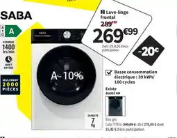 Conforama SABA Lave-linge frontal offre