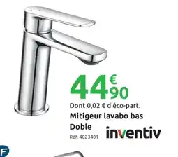 Mr Bricolage INVENTIV Mitigeur lavabo bas offre