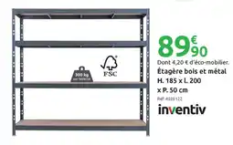 Mr Bricolage INVENTIV Étagère bois et métal offre