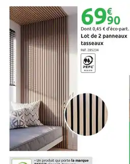 Mr Bricolage Lot de 2 panneaux tasseaux offre