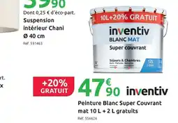Mr Bricolage INVENTIV Peinture Blanc Super Couvrant offre