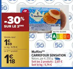 Carrefour CARREFOUR SENSATION Muffins offre