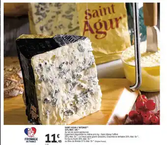 E.Leclerc Saint Agur L'intense 33% Mat.gr. offre