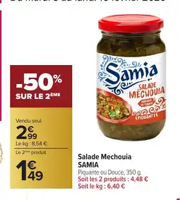Carrefour SAMIA Salade Mechouia offre