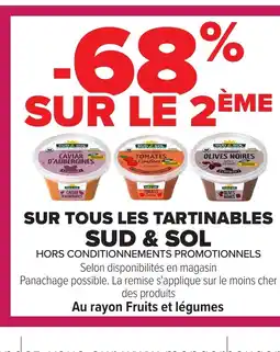 Carrefour SUD & SOL Sur tous les tartinables offre
