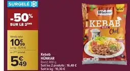 Carrefour HÜNKAR Kebab offre