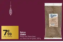 Carrefour SAMIA Epices offre