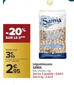 Carrefour SAMIA Légumineuses offre