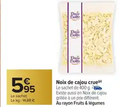 Carrefour Noix de cajou crue offre