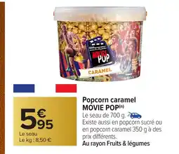Carrefour MOVIE POP Popcorn caramel offre