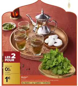 Carrefour Menthe offre