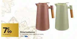 Carrefour Pichet isotherme offre